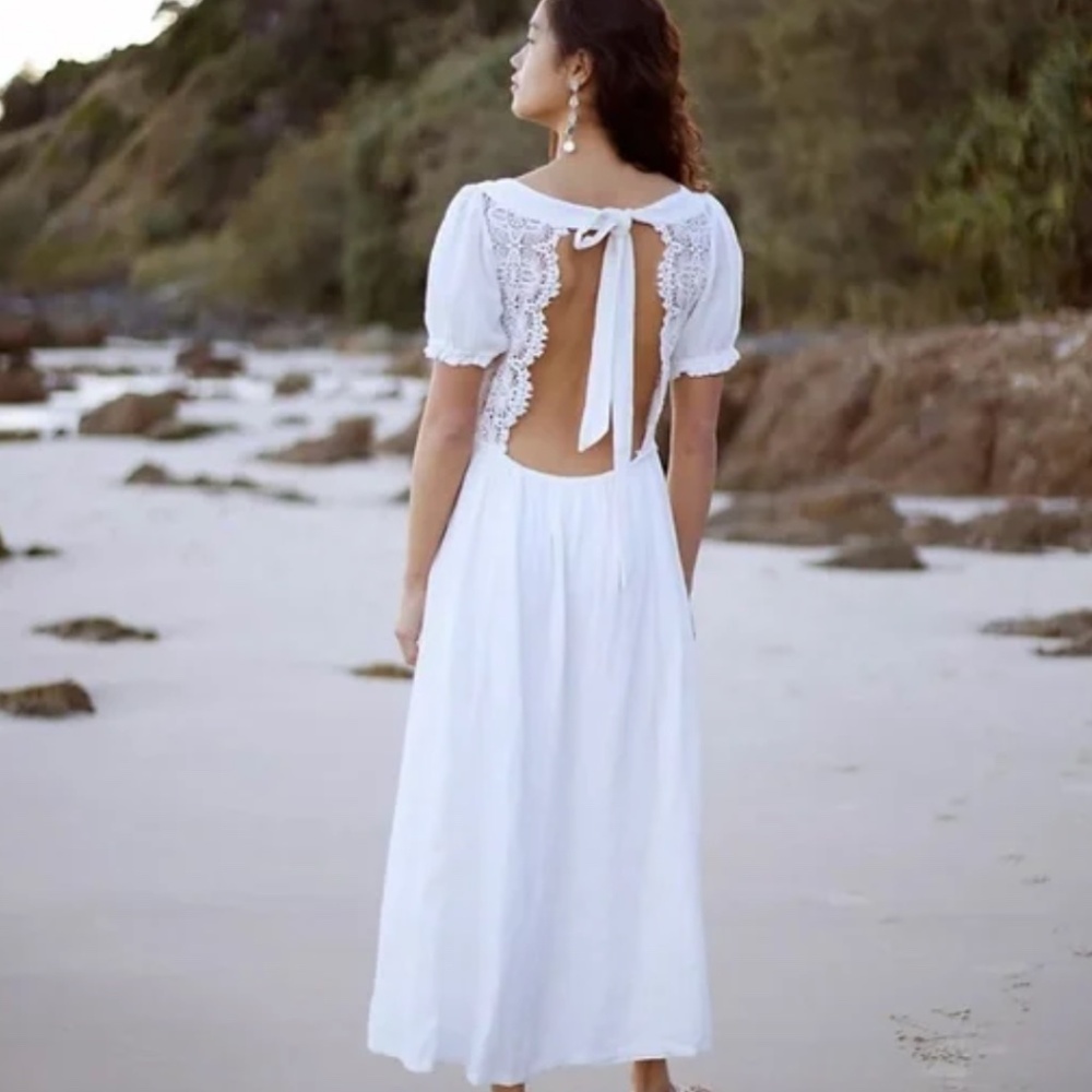 NWT All You Need Is Lace Midi Dress Free People